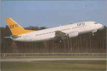 Load image into Gallery viewer, Aviation Postcard - DFD Boeing 737-35B Aeroplane at Frankfurt RR18711