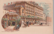 Load image into Gallery viewer, London Postcard -First Avenue Hotel Entrance Hall, Hand-tinted Lithograph XT108
