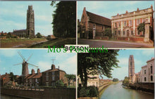 Load image into Gallery viewer, Lincolnshire Postcard - Boston Guildhall & Fydell House, Windmill RS36390