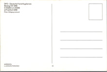 Load image into Gallery viewer, Aviation Postcard - DFD Boeing 737-35B Aeroplane at Frankfurt RR18711