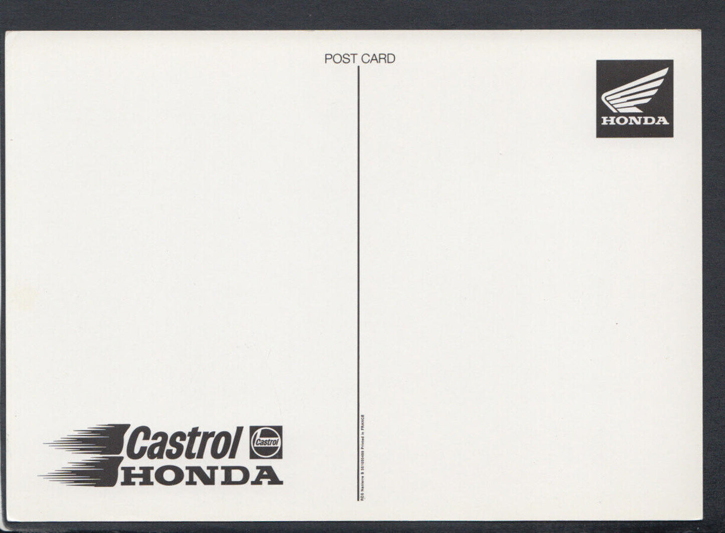 Sports Postcard - Motor Racing - World Superbike Championship, Honda RR6366