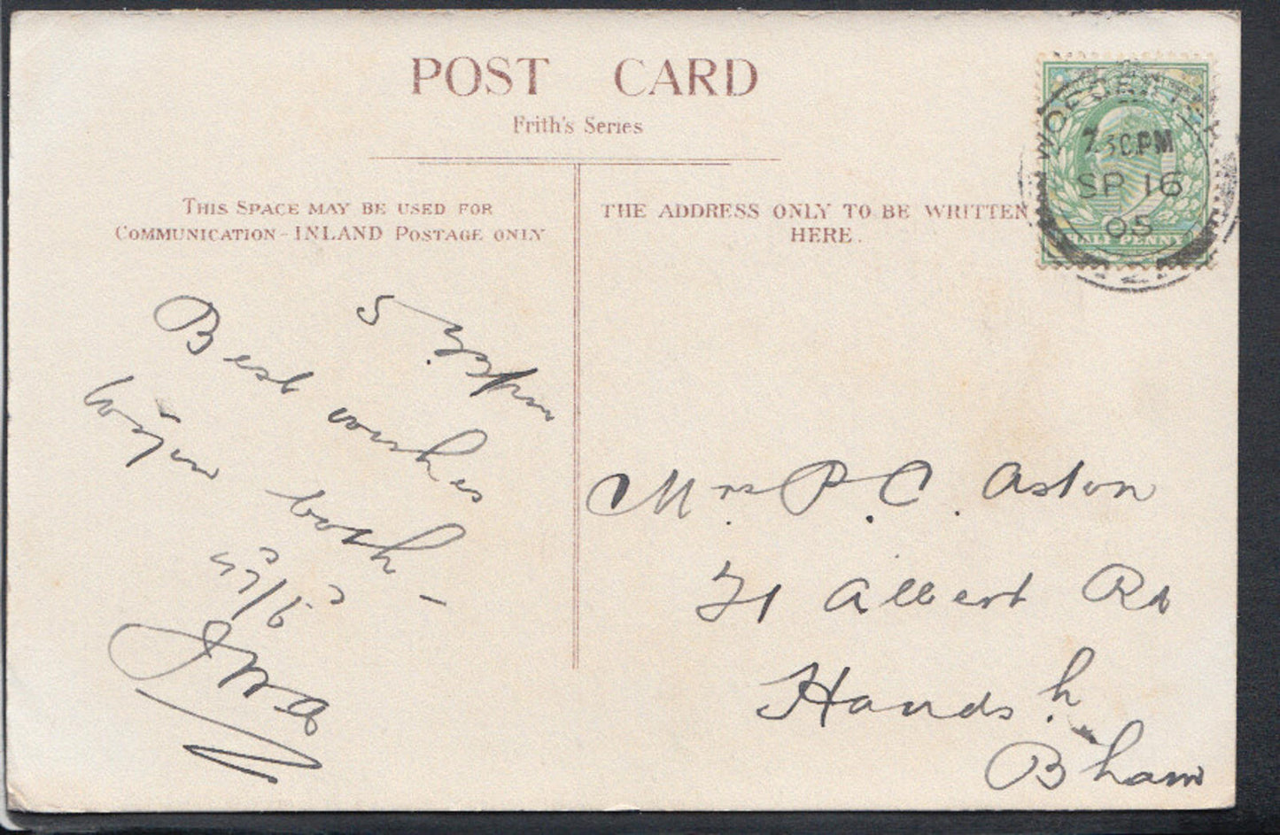 Worcestershire Postcard - Worcester From The Lock RS13527