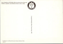 Load image into Gallery viewer, Devon Postcard - Buckfast Abbey, Window in Blessed Sacrament Chapel RRR1385