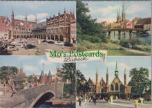 Load image into Gallery viewer, Germany Postcard - Lubeck, Gruss Aus Der Hansestadt RRR1329