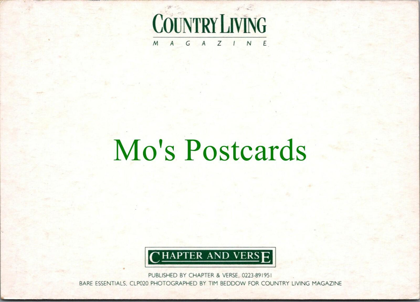 Country Living Postcard - Interior Design, Home Interiors RR11099