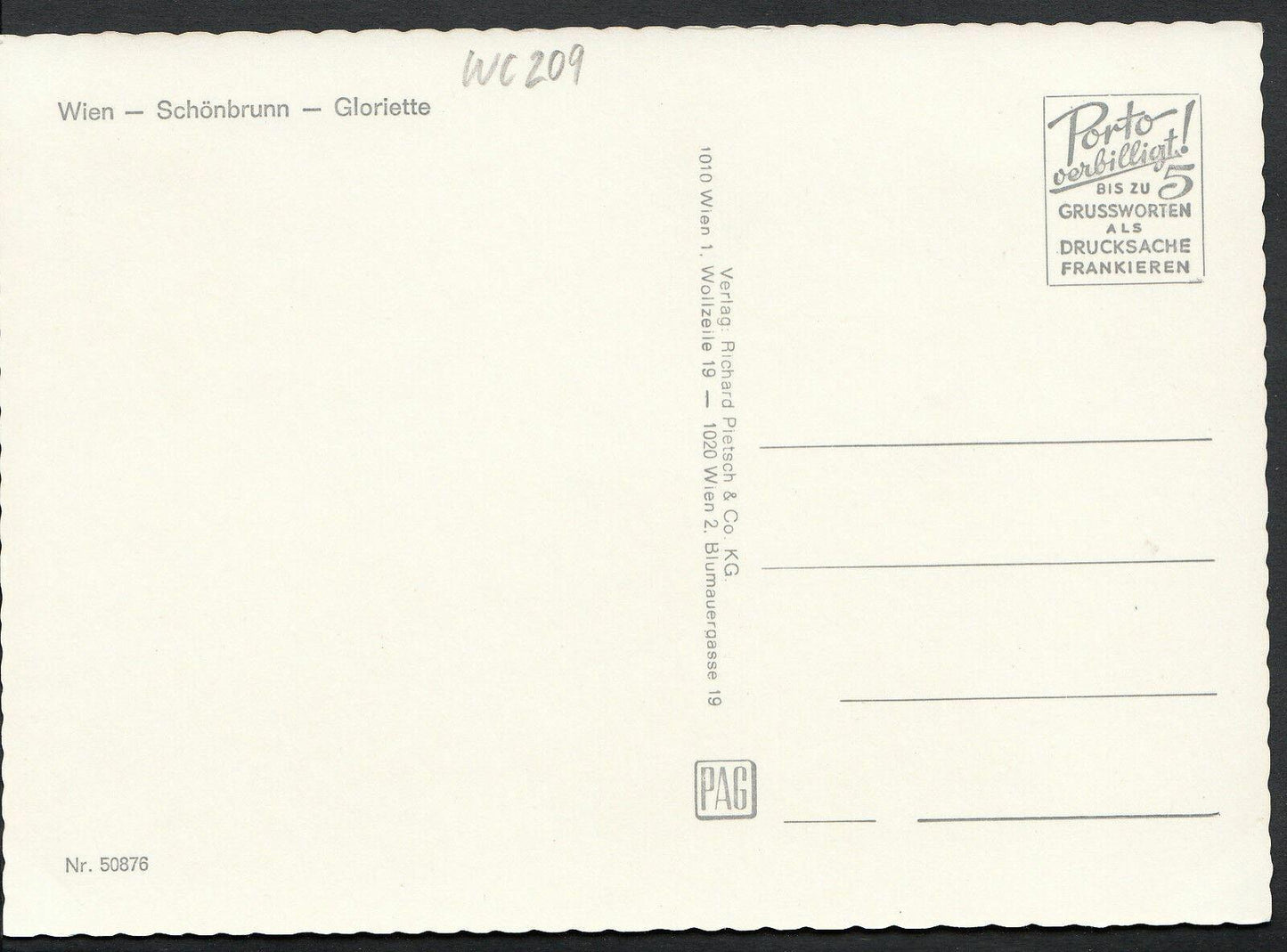 Austria Postcard - Wien - Vienna - Schonbrunn - Gloriette