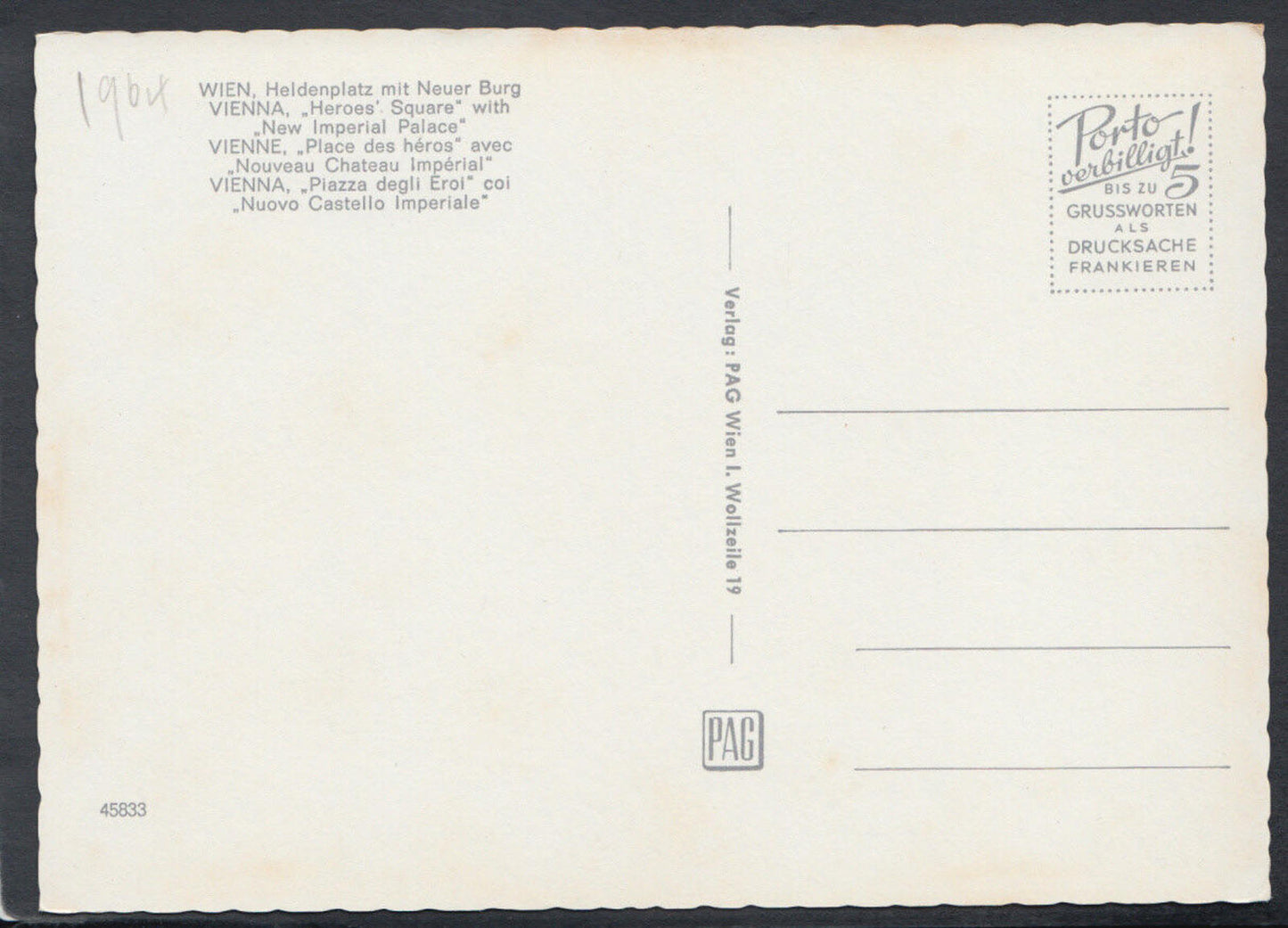 Austria Postcard - Vienna - Heroes Square With New Imperial Palace RR4791