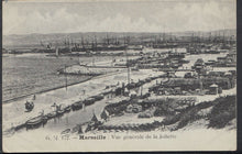 Load image into Gallery viewer, France Postcard - Marseille - Vue Generale De La Joliette P632