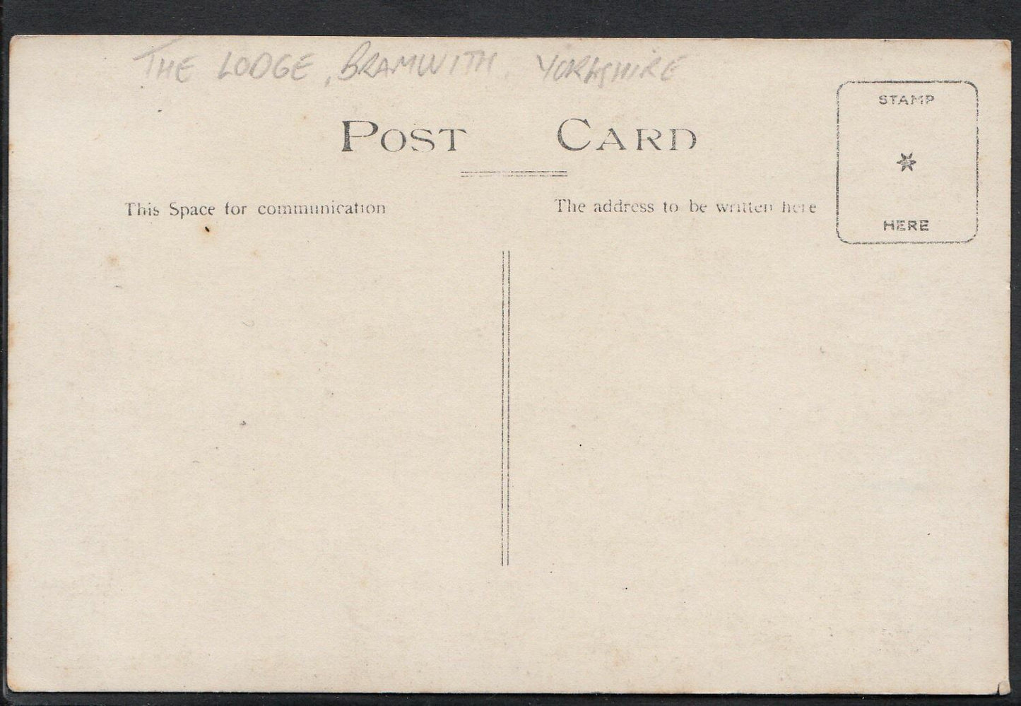 Yorkshire Postcard - The Lodge, Bramwith X358