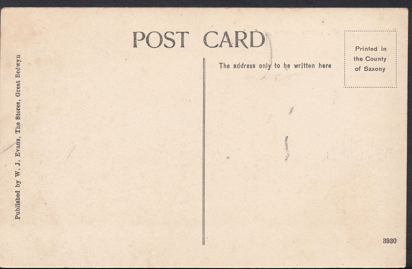 Wiltshire Postcard - "The Vicarage", Little Bedwyn BH61