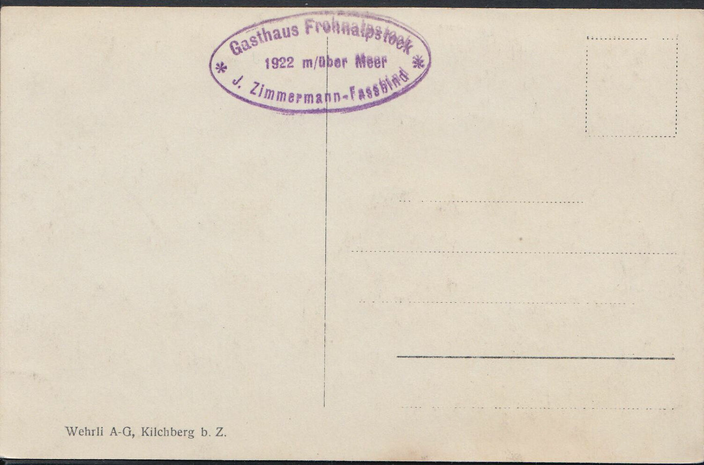 Switzerland Postcard - Gasthof Frohnalpstock Mit Den Beiden, Mythen DD307