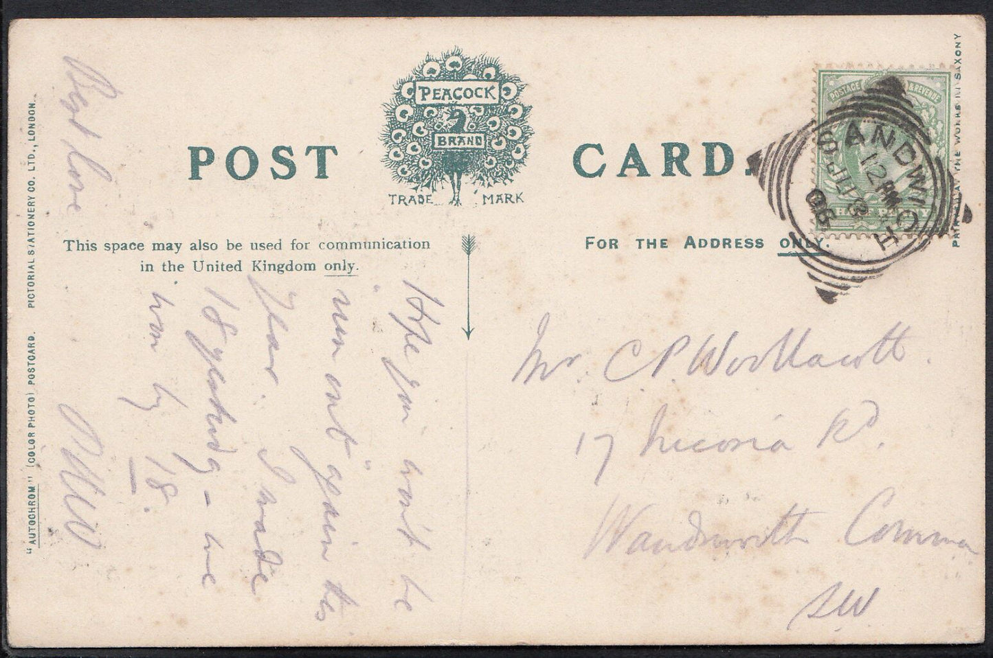 Kent Postcard - Sandwich, The Barbican and Bridge DP459