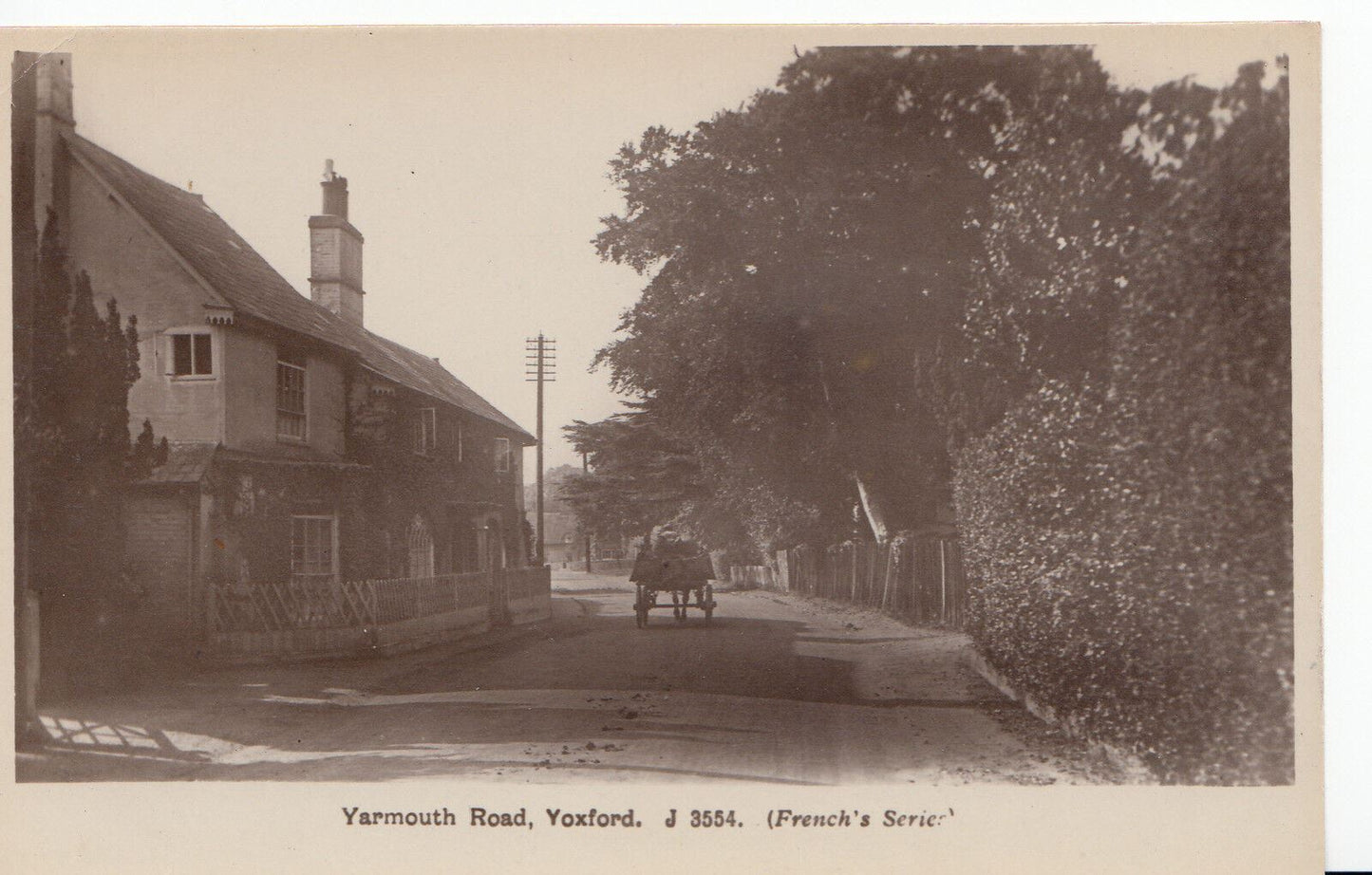 Suffolk Postcard - Yarmouth Road, Yoxford A5298