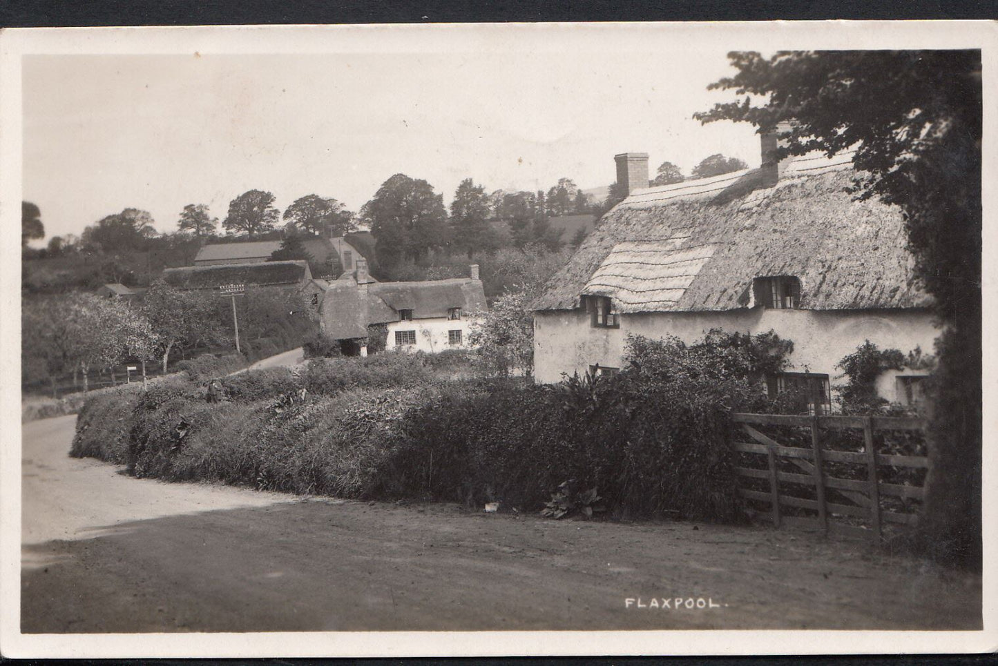 Somerset Postcard - Flaxpool Village MB741