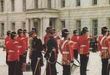Load image into Gallery viewer, Military Postcard - The King's Regiment in London, Inspecting The Band RR8389