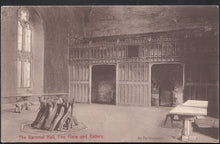 Load image into Gallery viewer, Kent Postcard - The Baronial Hall, Fire Place and Gallery, Penshurst RT166