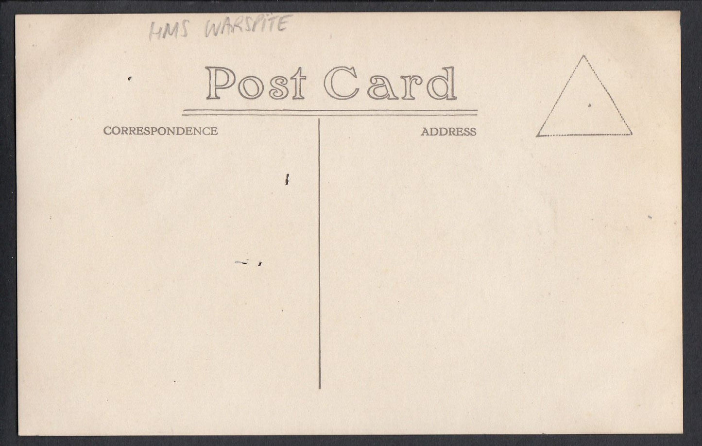 Military Postcard - Trophy Presented To R.M.Detachment, H.M.S Warspite A9353