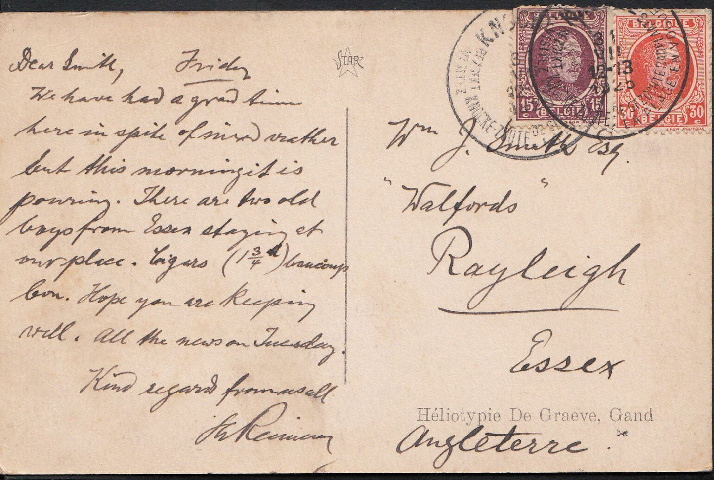 Belgium Postcard - Knocke - La Plage Et La Digue DP880