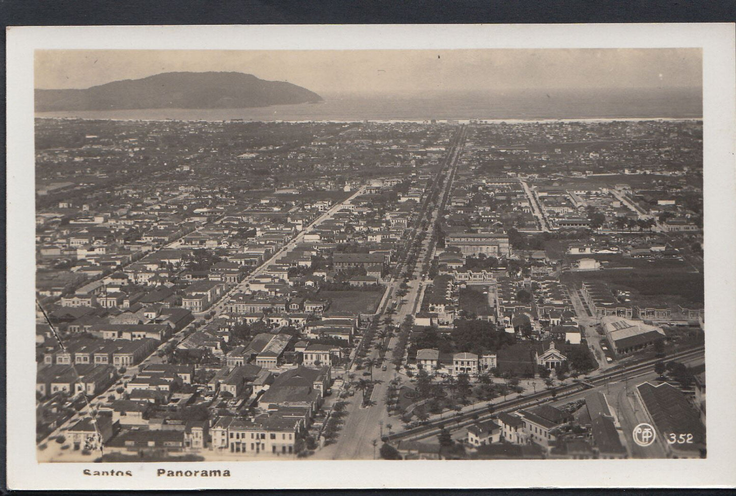Brazil Postcard - Santos - Panorama MB578