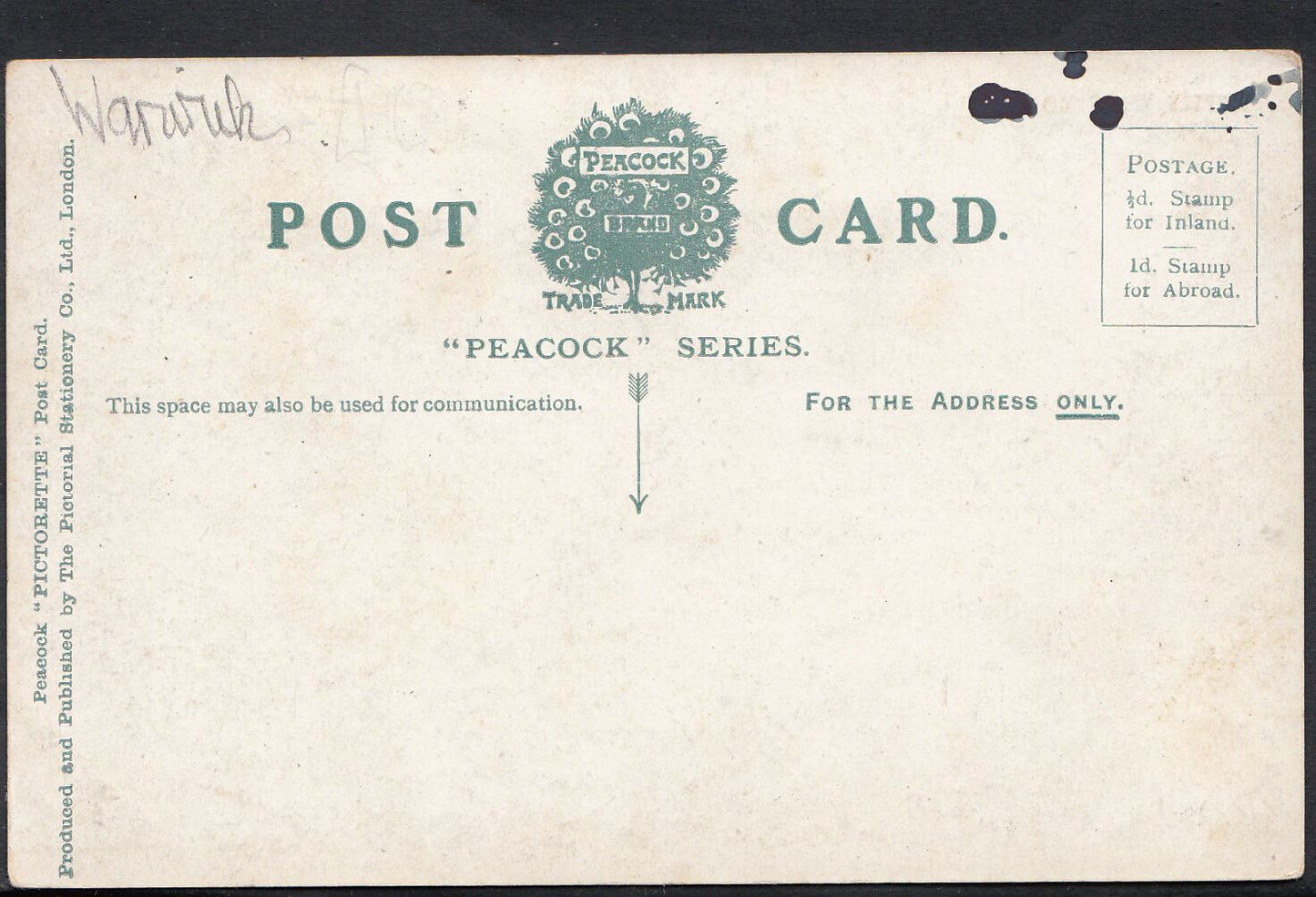 Warwickshire Postcard - Papist Wixford N176