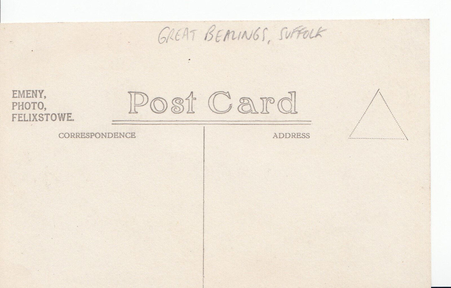Suffolk Postcard - Great Bealings A6033