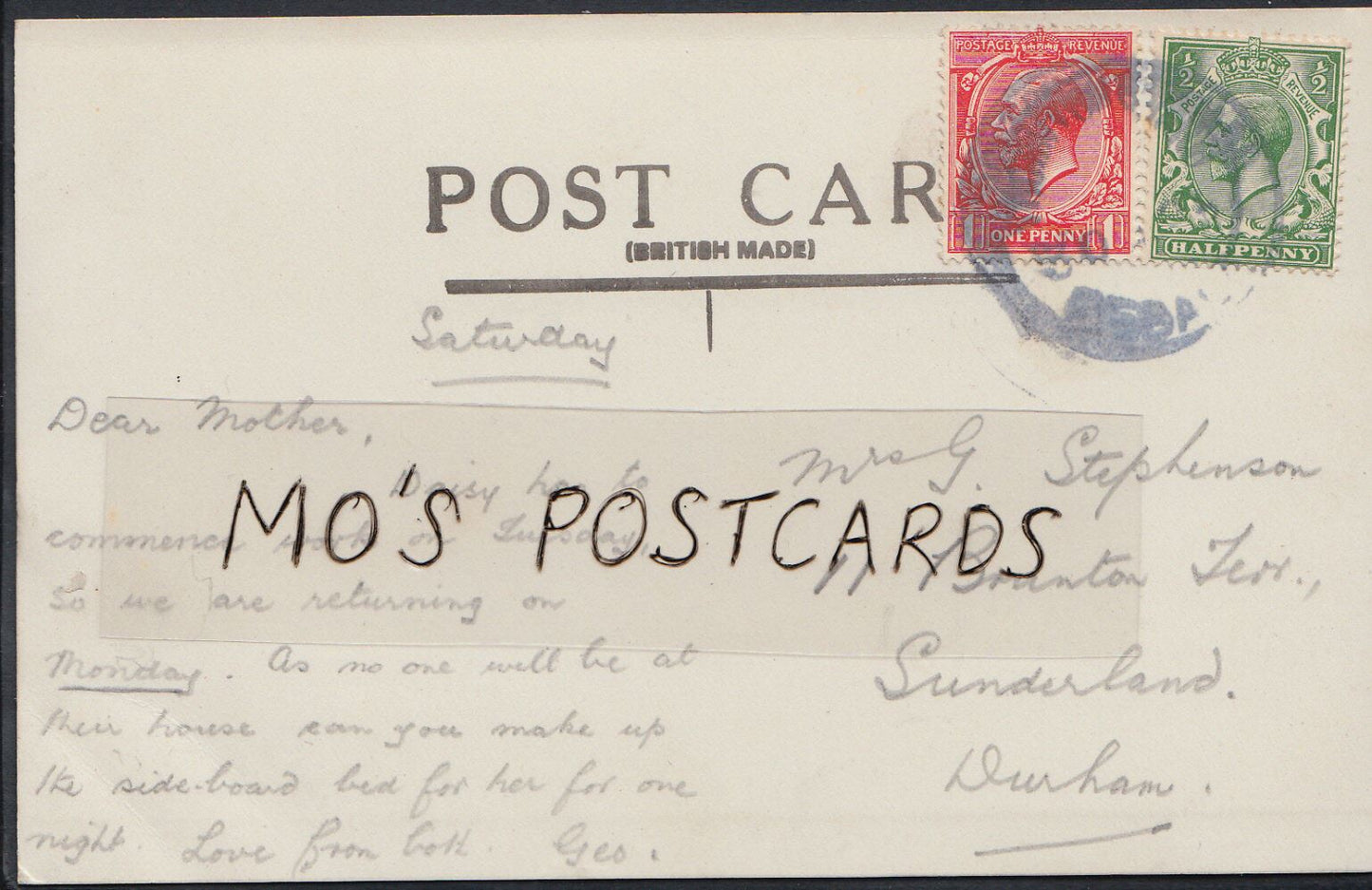 Yorkshire Postcard - The Green, Thornton Steward U1190