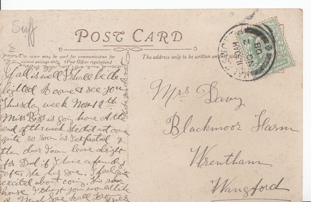 Suffolk Postcard - Bramfield A6485