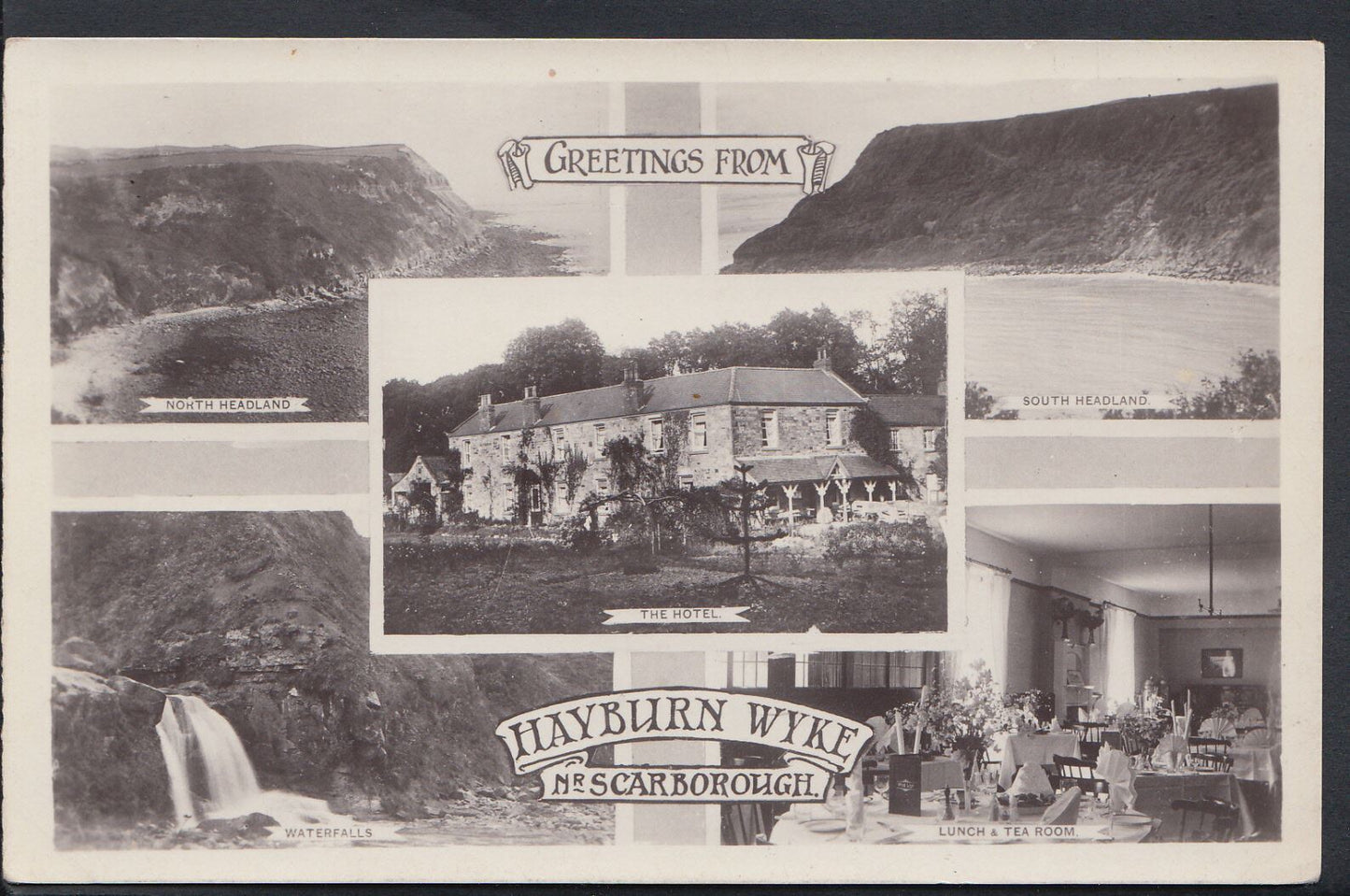 Yorkshire Postcard - Greetings From Hayburn Wyke, Near Scarborough DD508
