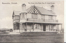 Load image into Gallery viewer, Wales Postcard - Brynawelon - Criccieth - Caernarvonshire - Ref 4865A