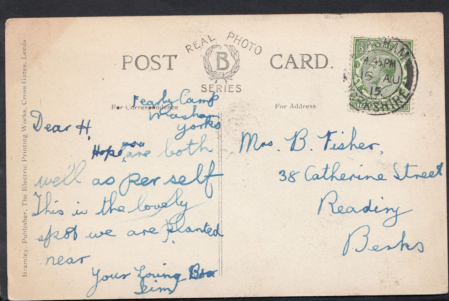 Yorkshire Postcard - Views of Masham V40