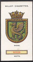 Load image into Gallery viewer, Wills Cigarette Card - Ships Badges Card No 40 - Wivern