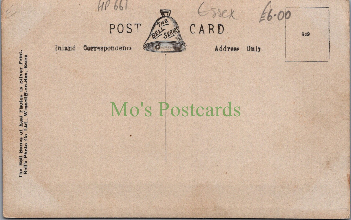 Essex Postcard - Rochford Hall HP661