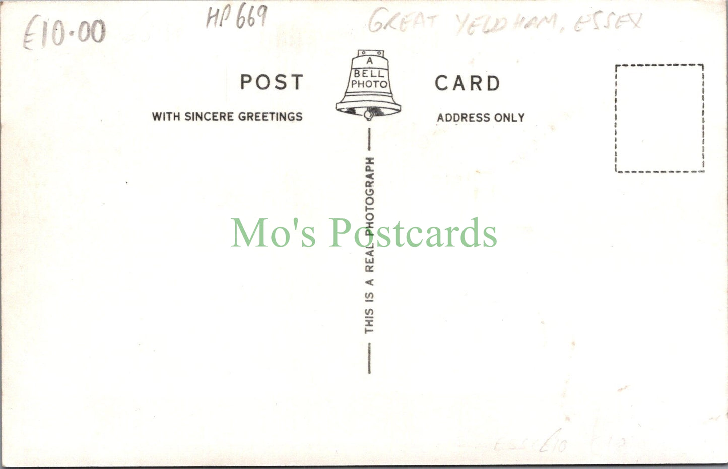 Essex Postcard - Great Yeldham Village HP669