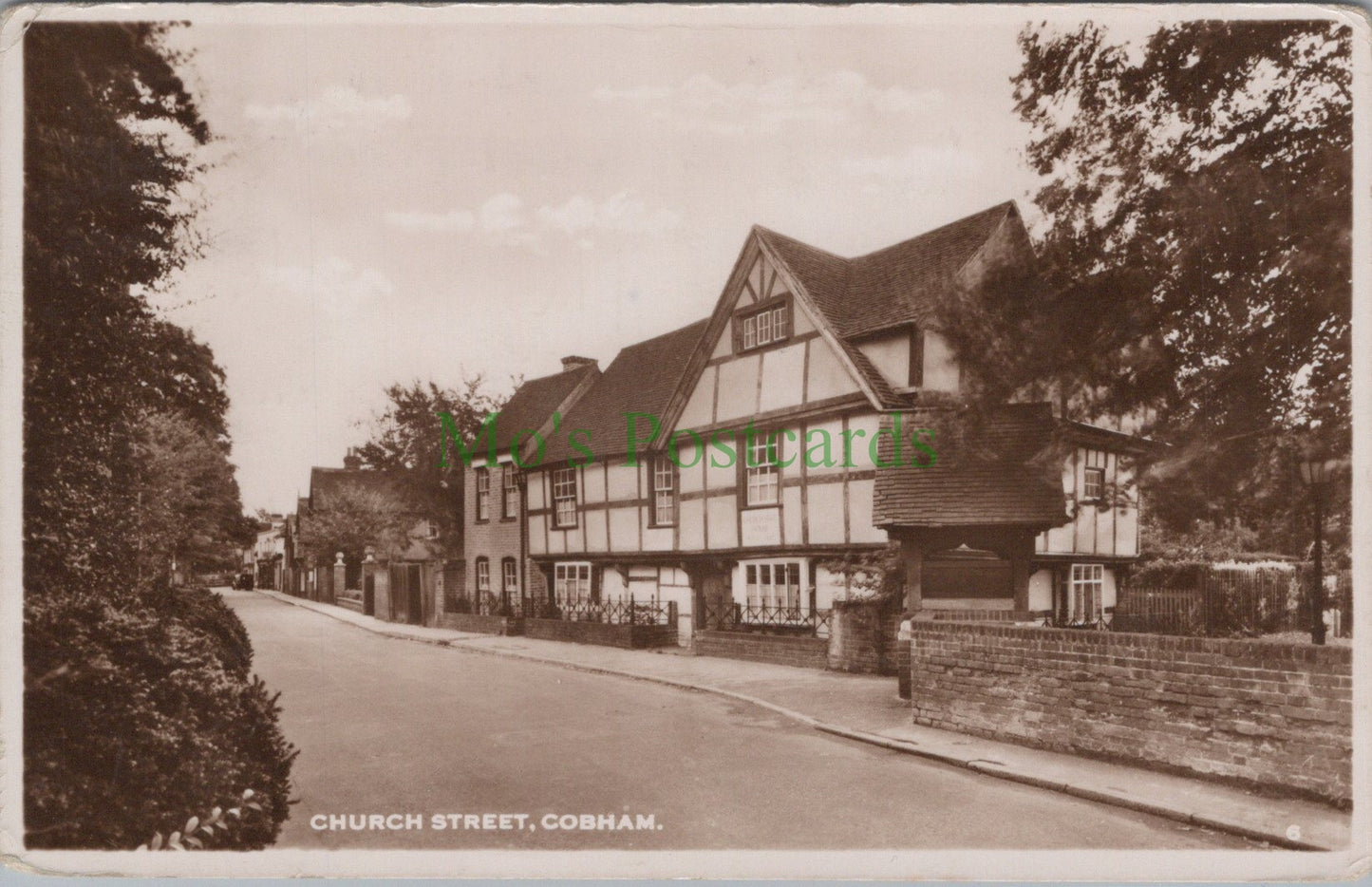 Surrey Postcard - Church Street, Cobham HP693
