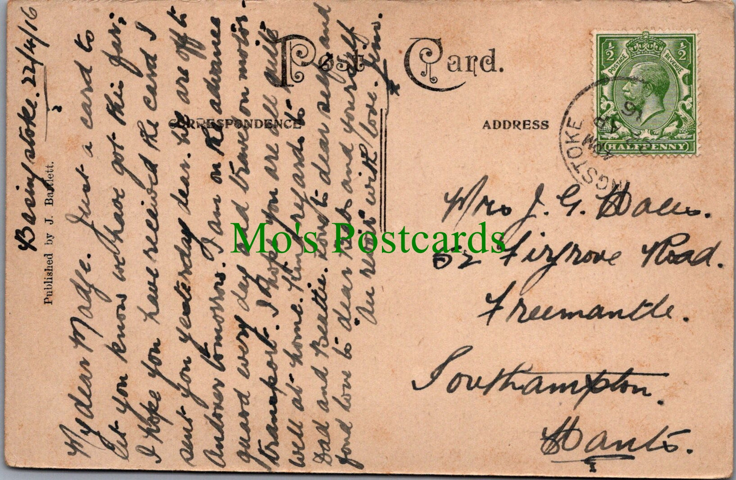 Hampshire Postcard - Souvenir of Basingstoke Ref.SW9811