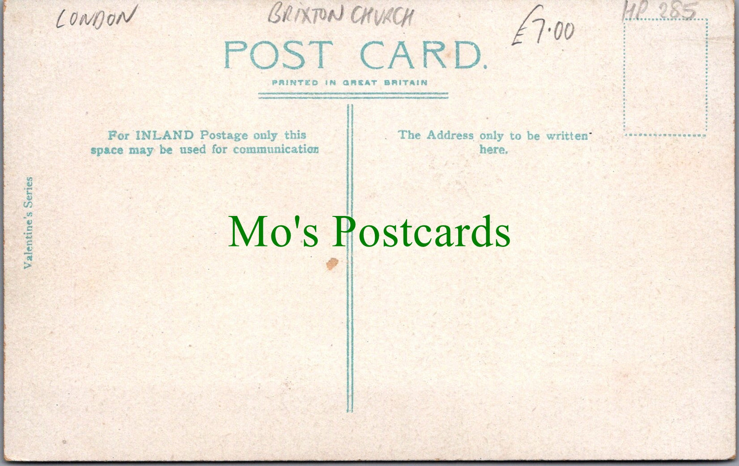 London Postcard - Effra Road and Brixton Church Ref.HP285