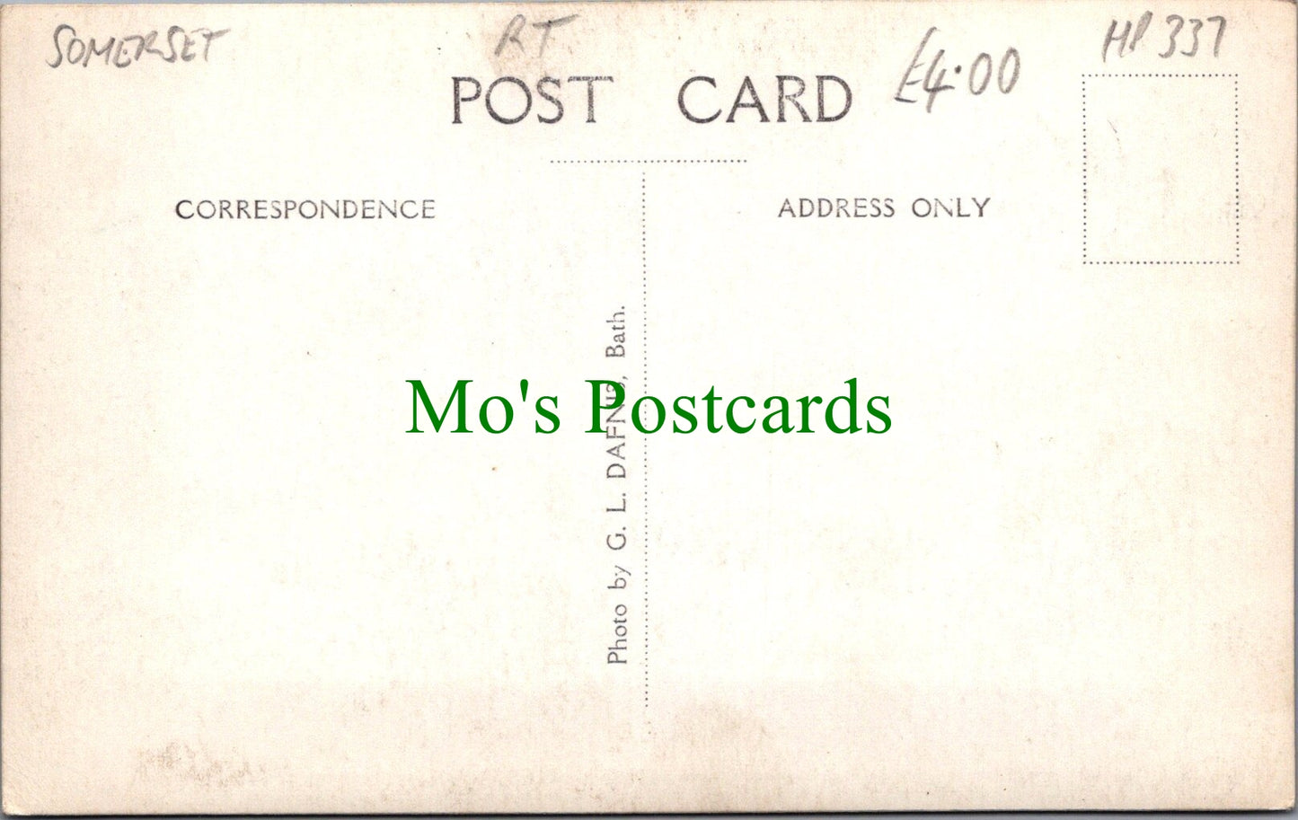 Somerset Postcard - View From The Gloucester Road, Near Bath Ref.HP337