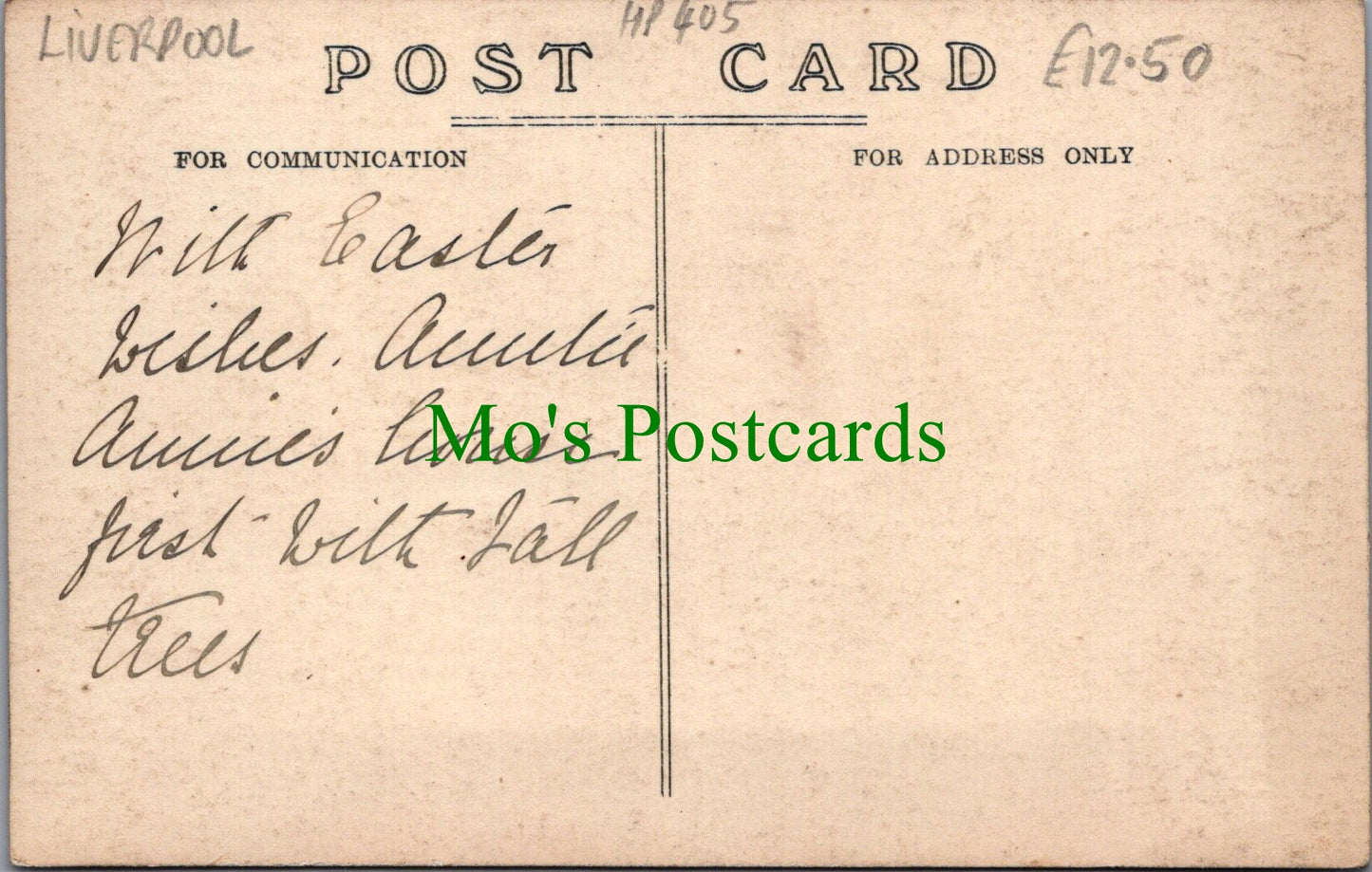 Lancashire Postcard - Gores Lane, Freshfield, Liverpool Ref.HP405