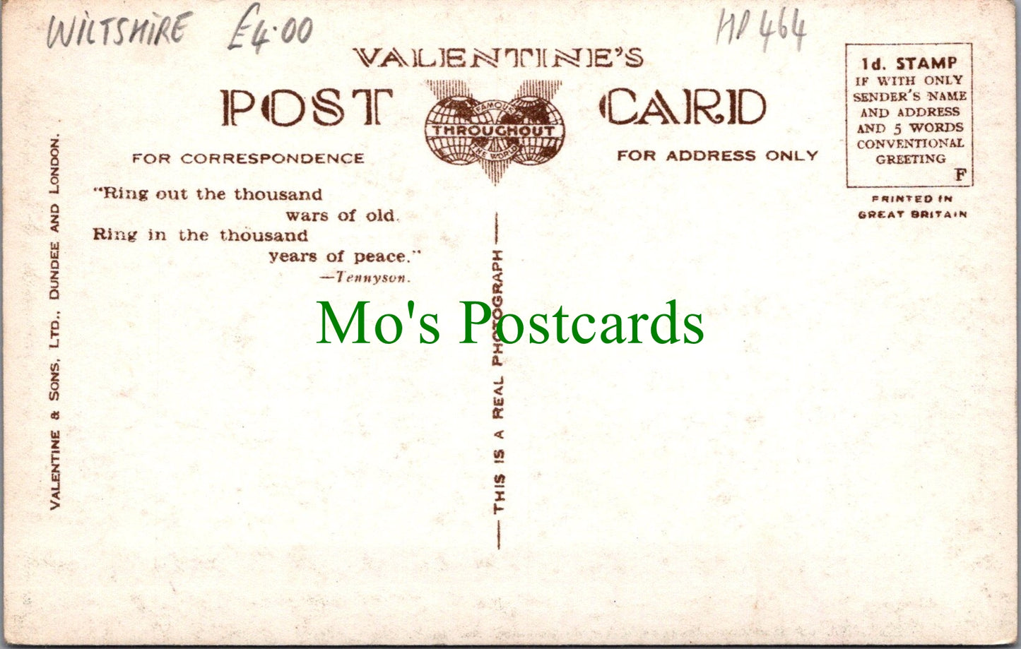 Wiltshire Postcard - High Street From North, Marlborough Ref.HP464