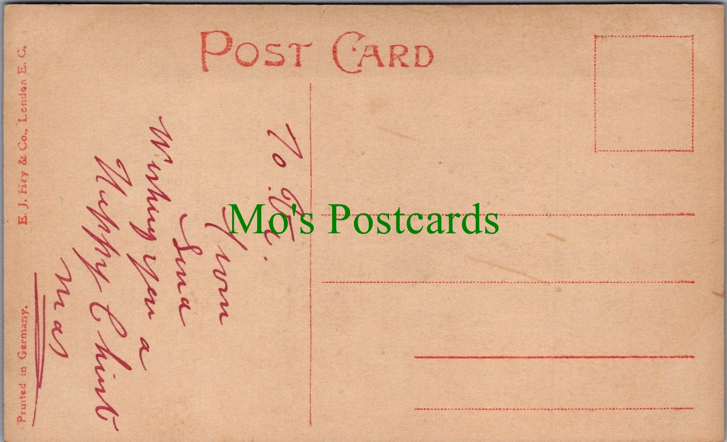 Greetings Postcard - Kind Wishes, A Merry Yule Ref.SW10107