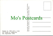 Load image into Gallery viewer, Railway Postcard - Engine No 1466 With a Train at Ashburton, 1958 - Ref.SW10212