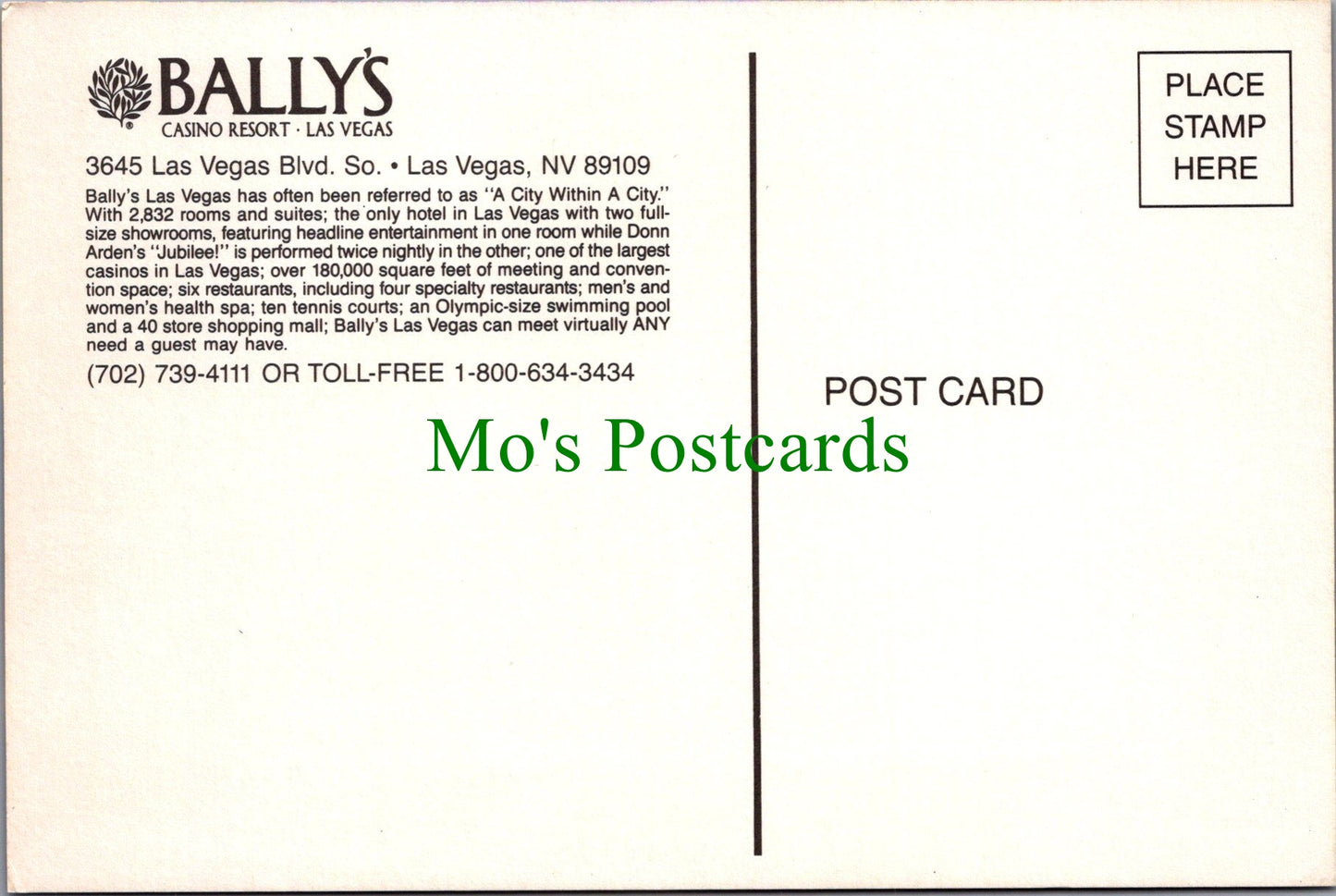 Bally's Hotel and Casino, Las Vegas, Nevada