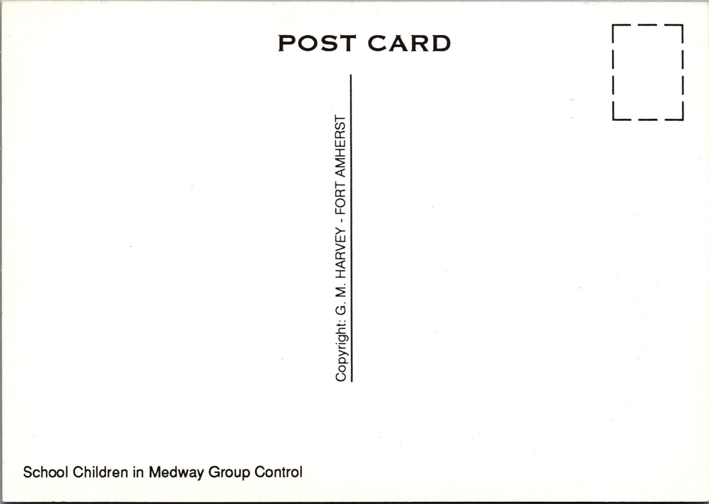 Kent Postcard - School Children, Medway Group Control, Fort Amherst Ref.SW9948