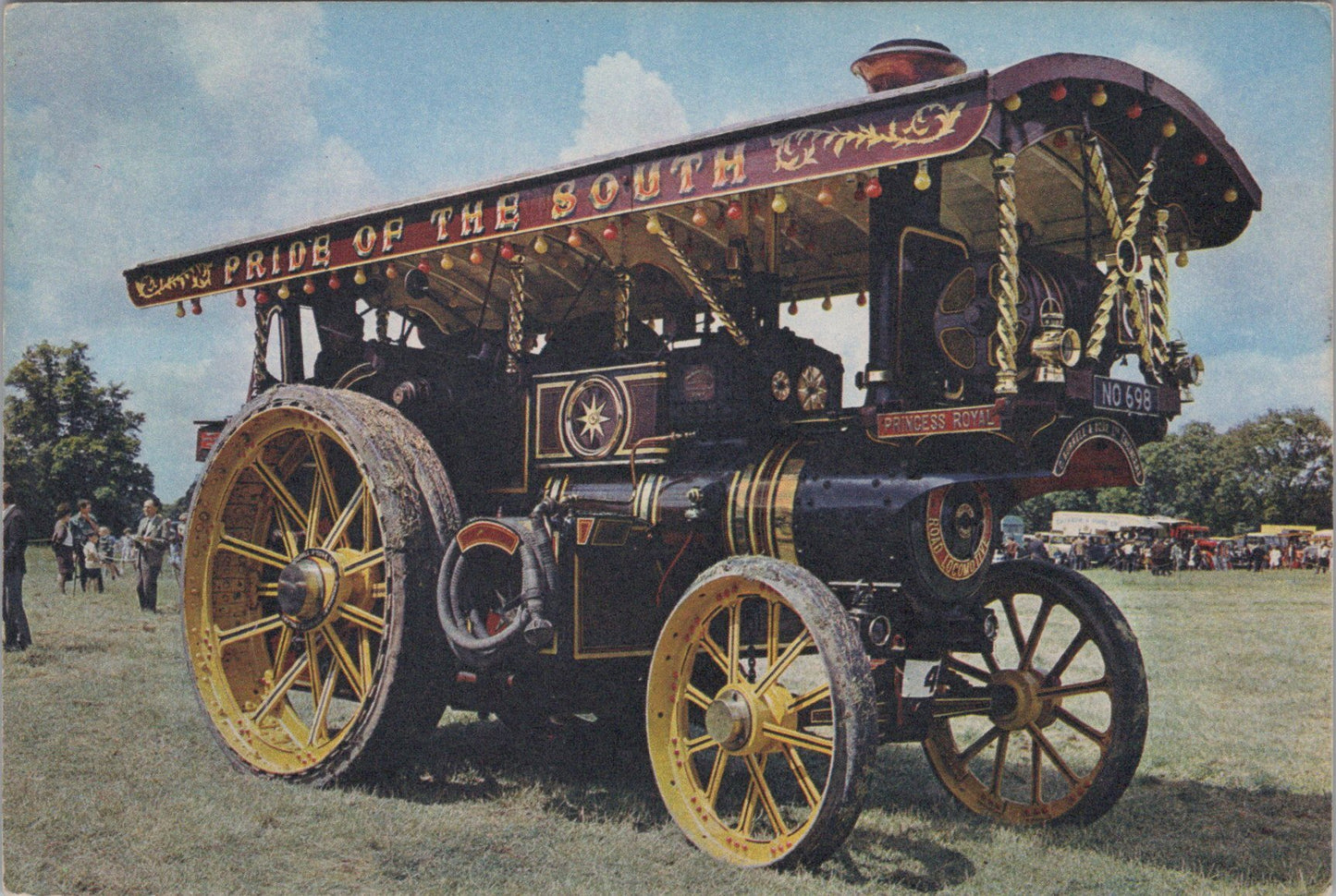 Traction Engine Postcard - Burrell Showman's Engine 2870, "Princess Royal" Ref.SW10038