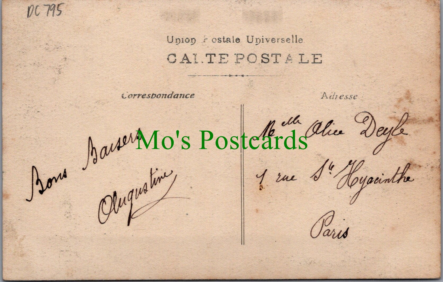 France Postcard - Asnières-sur-Seine Inonde 1910 Grande Rue DC795