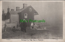 Load image into Gallery viewer, Suffolk Postcard - Damaged By High Seas at Pakefield - Coastal Erosion HP538
