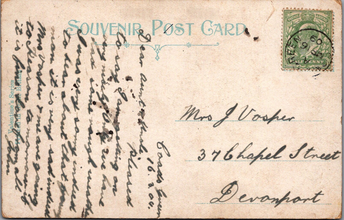 Cornwall Postcard - Penzance Fishing Boats in Mounts Bay SW10789