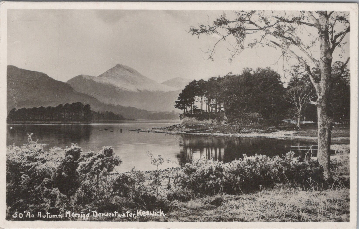 Cumbria Postcard - An Autumn Morning, Derwentwater, Keswick SW10821