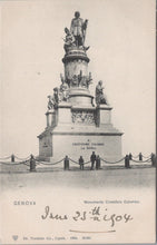 Load image into Gallery viewer, Italy Postcard - Genova / Genoa, Monumento Cristoforo Colombo SW10837