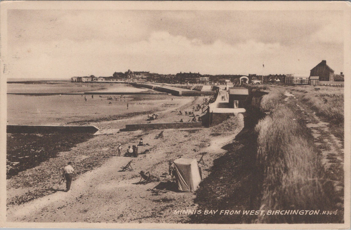Kent Postcard - Birchington, Minnis Bay From West SW10838